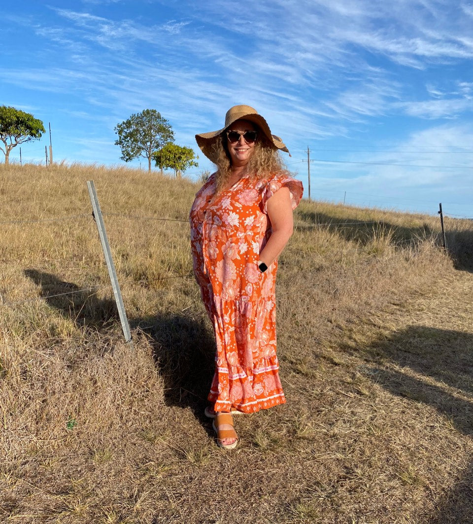 SOPHIE Maxi in Burnt Orange