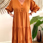 SOPHIE maxi dress in Sunburnt Orange