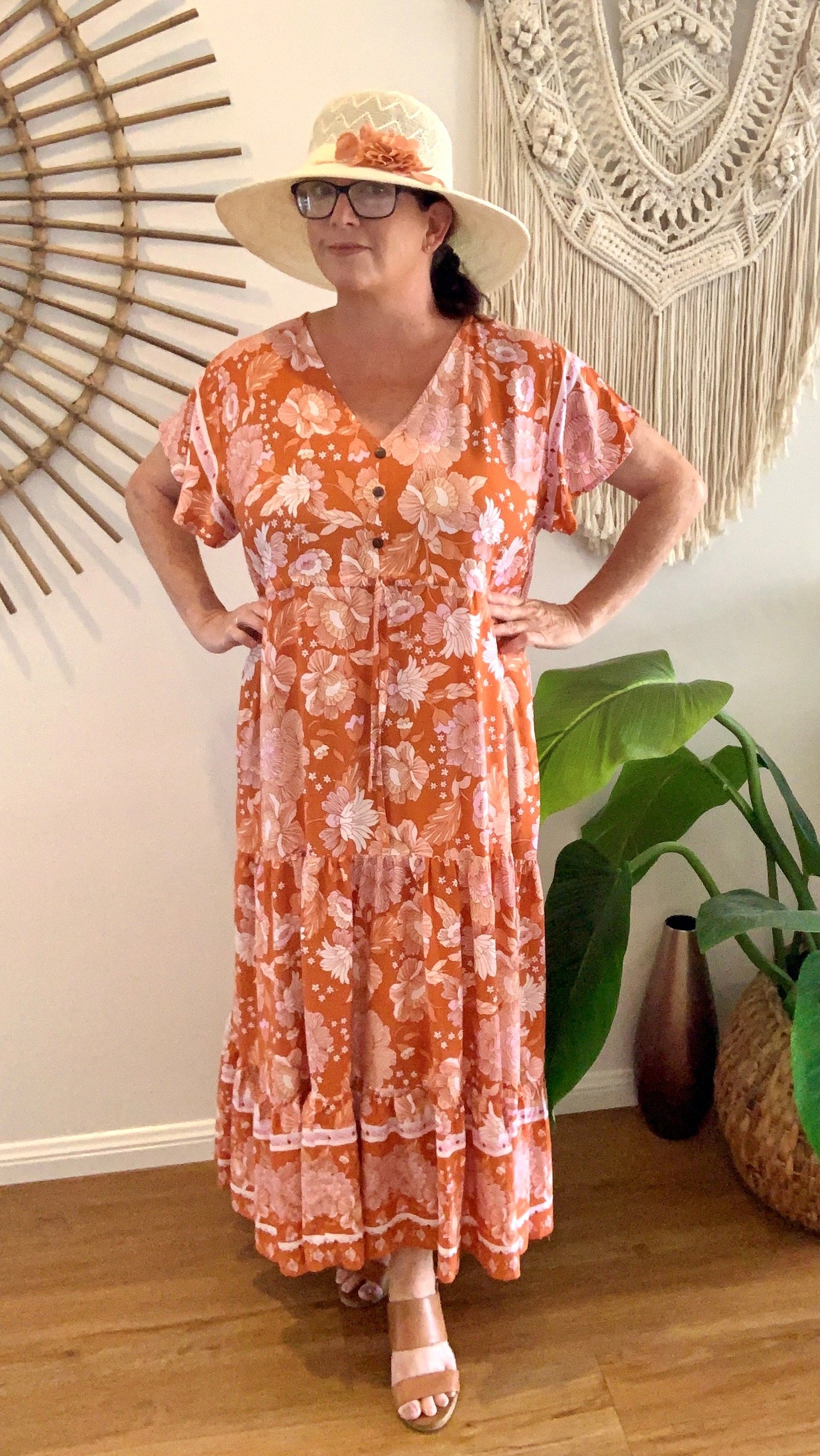 SOPHIE Maxi in Burnt Orange