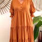 SOPHIE maxi dress in Sunburnt Orange